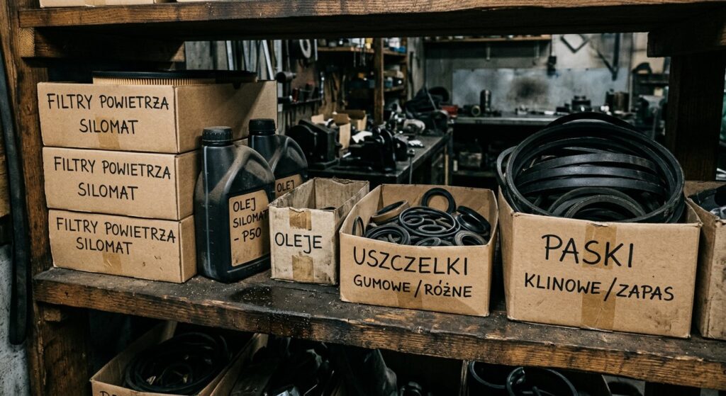 Filtry powietrza silomatów, oleje silomatów, uszczelki gumowe i paski klinowe - części eksploatacyjne serwis Gdańsk